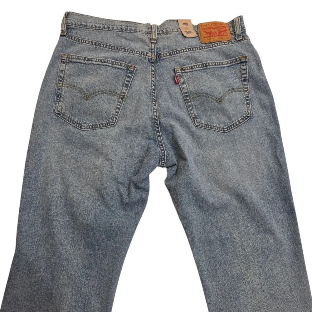 Levi's Mens 541 Athletic Taper Jeans Light Wash Blue Stretch 37x30